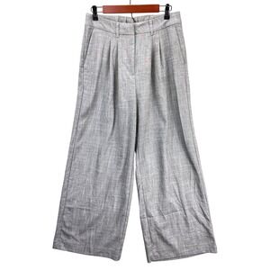 Old Navy Pants Taylor Trouser Womens L Gray Wide Leg Extra High Rise Work Office